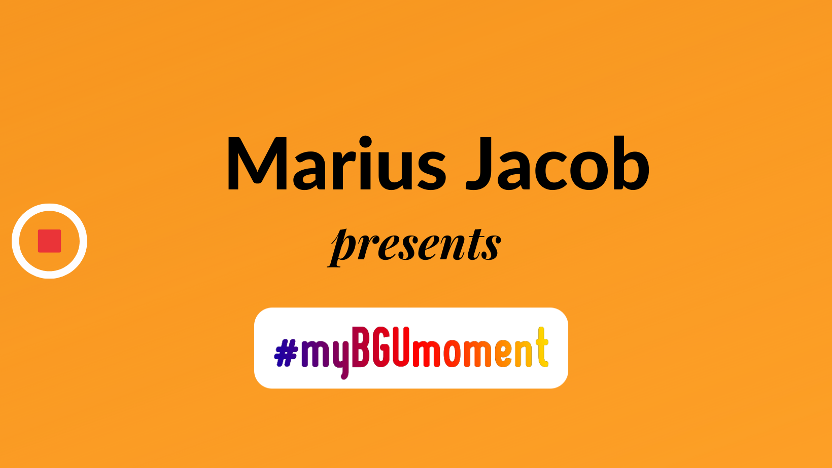 My BGU Moment: Marius – Germany