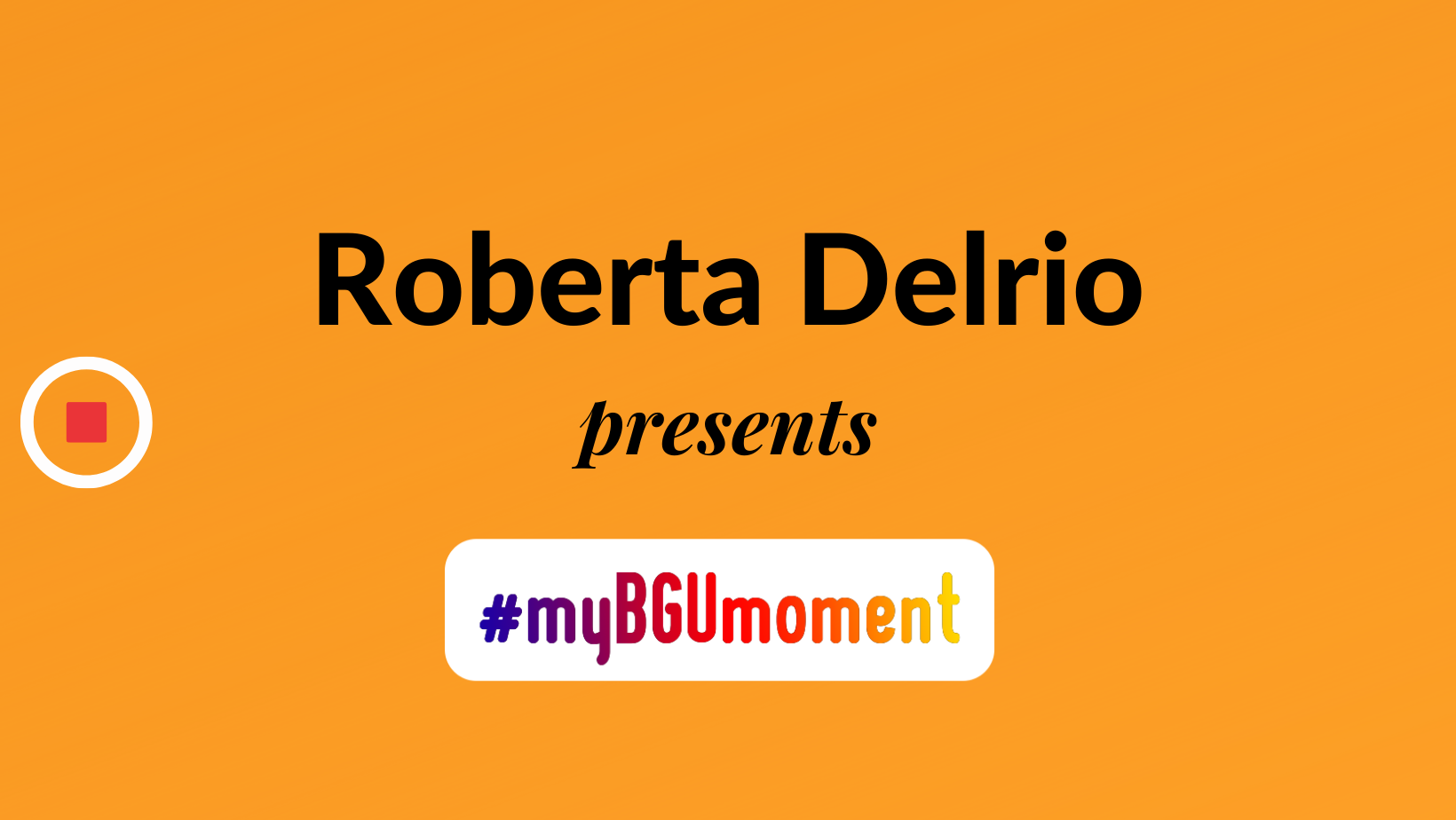 My BGU Moment: Roberta – Italy