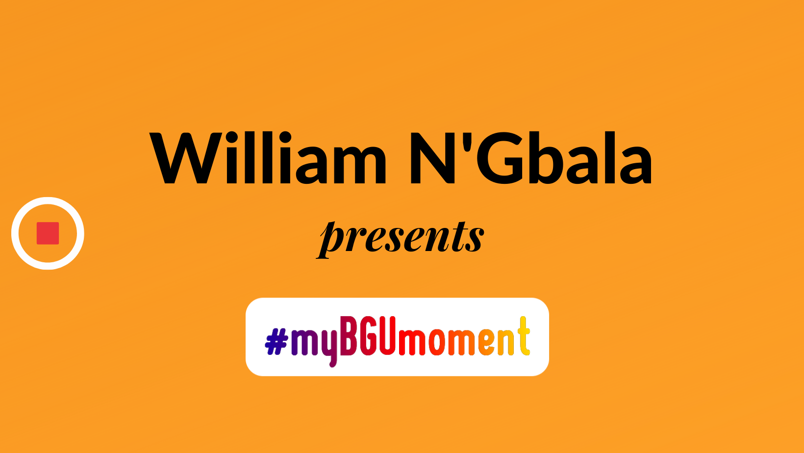 My BGU Moment: William – France